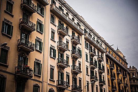 建筑,外部,巴塞罗那,西班牙