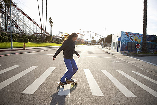 女人,滑板,加利福尼亚,美国