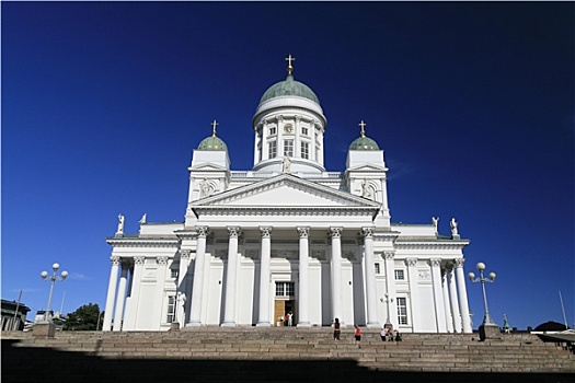 白色,大教堂,芬兰