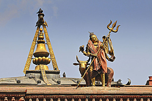 尼泊尔,加德满都,湿婆神,印度,神,雕塑,杜巴广场