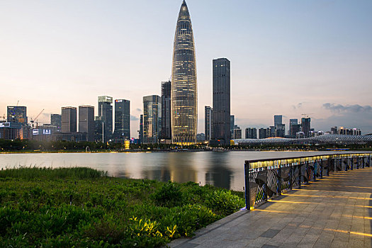 深圳市后海片区夜景