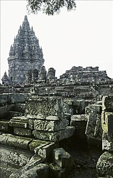 印度尼西亚,爪哇,普兰班南,庙宇,遗址