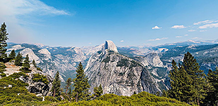 风景,优胜美地山谷,半圆顶,优胜美地国家公园,加利福尼亚,美国,北美