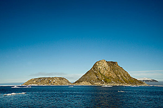 格陵兰,海洋,挪威,斯匹次卑尔根岛,桌子,岛屿,小,北方,欧洲