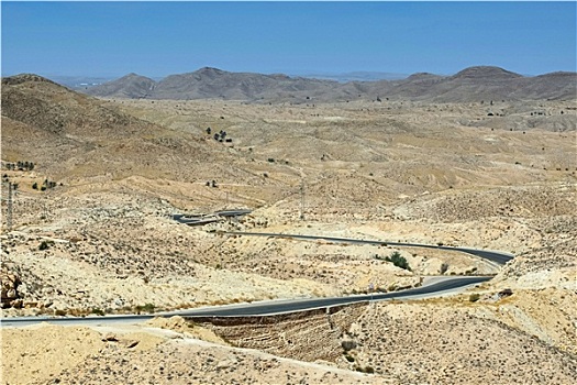 道路,通过,撒哈拉沙漠