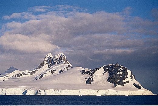 冰河,山峦,南极半岛