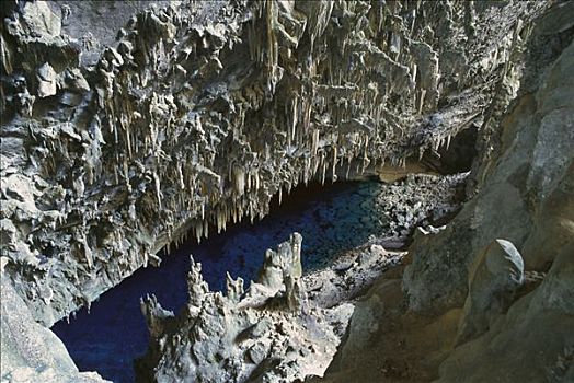 蓝湖,洞穴,南马托格罗索州,巴西