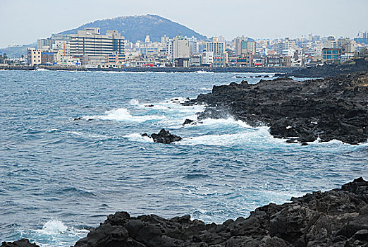 韩国济州海边风光