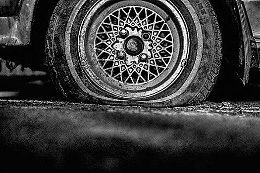 轮胎,一个,轮子,约翰内斯堡,南非