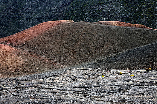 火山岩,火山口,狮面人像,火山,区域,团聚,法国,非洲