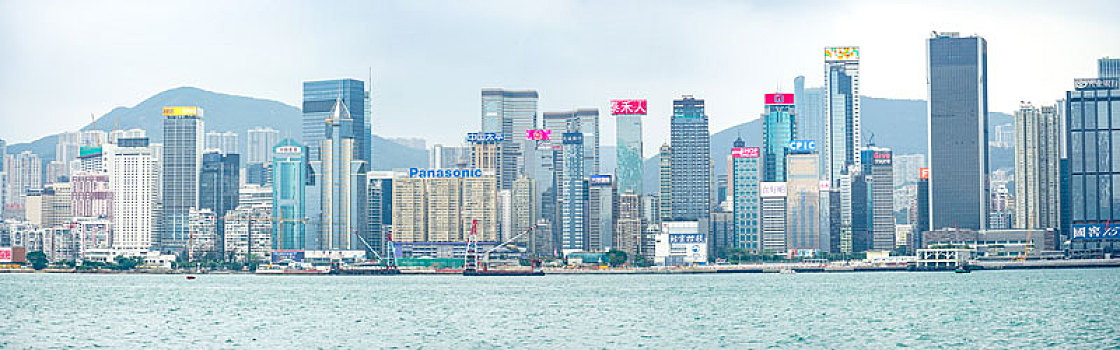 香港维多利亚港湾风光