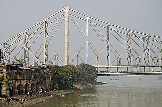 桥,加尔各答,西孟加拉,印度,亚洲
