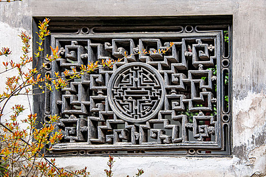 上海市黄浦区豫园墙窗花