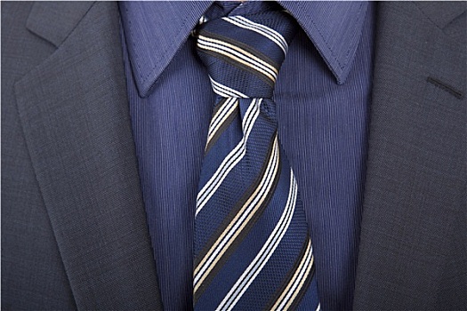 蓝色,领带
