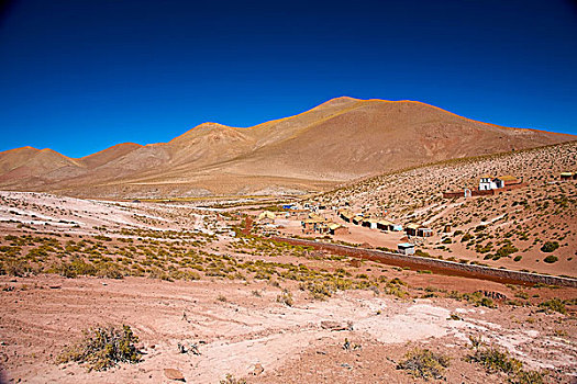 高原,乡村,特色,教堂,靠近,佩特罗,阿塔卡马沙漠,智利