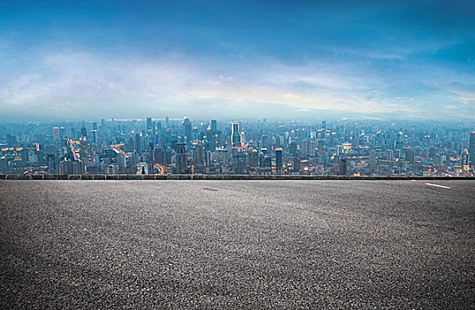 汽车背景,城市广场