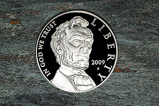 林肯,银,美元硬币