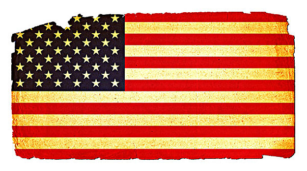 脏,旗帜,美国