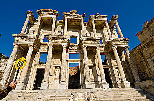 塞尔萨斯图书馆,以弗所,古希腊,城市,罗马人,西部,海岸,小亚细亚,靠近,省,土耳其
