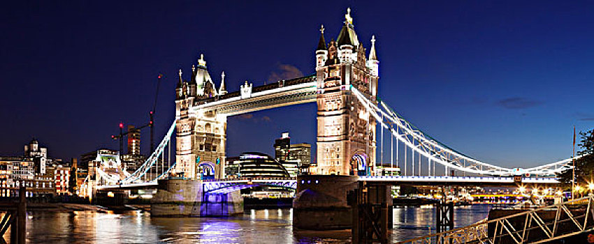 风景,码头,上方,塔桥,市政厅,伦敦,英格兰,英国,欧洲