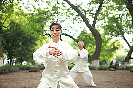 中国人,太极拳,户外