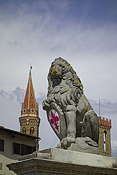 佛罗伦萨风情--狮子,雕塑