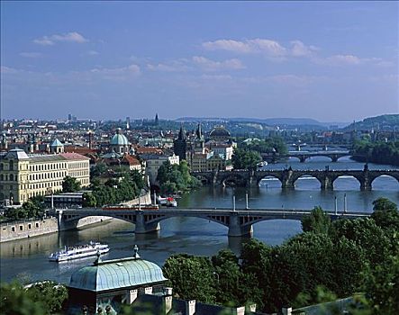 伏尔塔瓦河,布拉格,捷克共和国