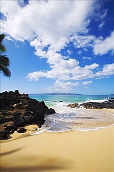 夏威夷,毛伊岛,麦肯那,秘密,海滩
