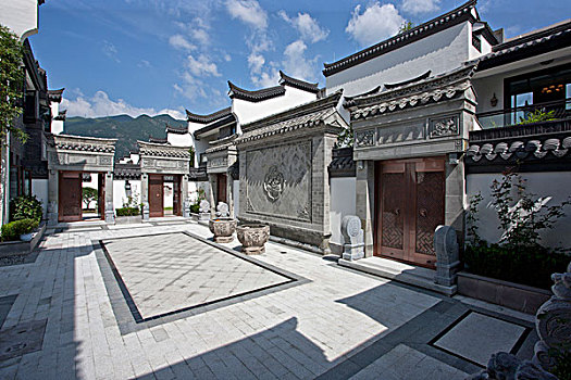 中式庭院中庭
