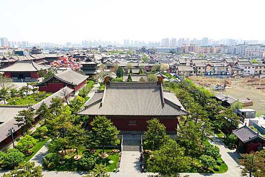 中国山西省大同市全国文保华严寺