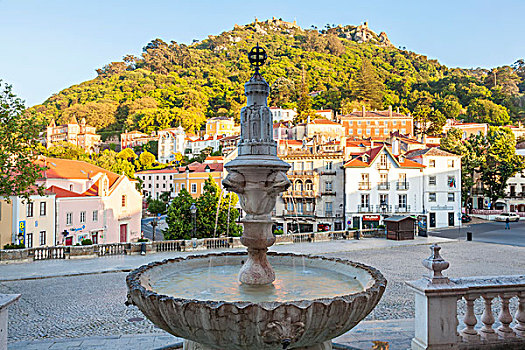 喷泉,辛特拉,靠近,里斯本,葡萄牙