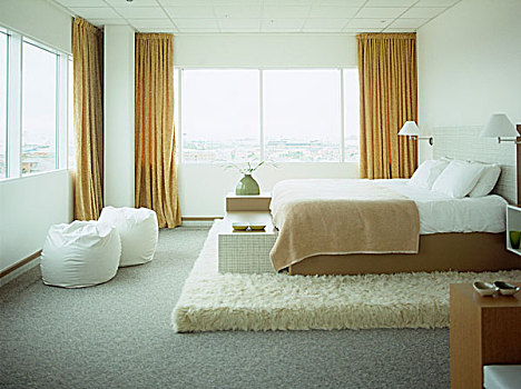 双人床,酒店,卧室