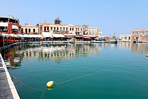 威尼斯,港口,心形,克里特岛,船,停泊,夏天,2009年