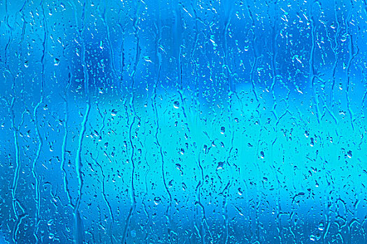 淡水,蓝色,窗户,雨天