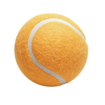 橙色,网球