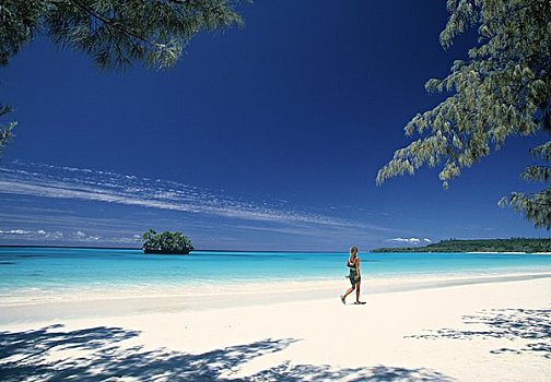 海滩,洛亚蒂群岛,新加勒多尼亚