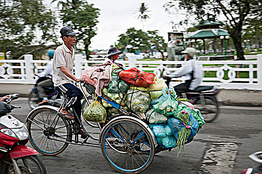 越南,色调,自行车