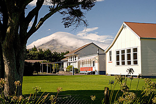 学校,山,塔拉纳基,北岛,新西兰