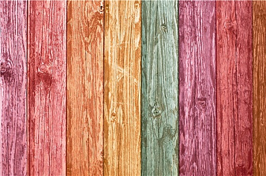 彩色,木墙