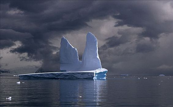 冰山,雷雨天气,南极