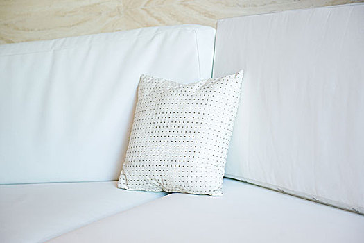白色,装饰,枕头,现代,沙发