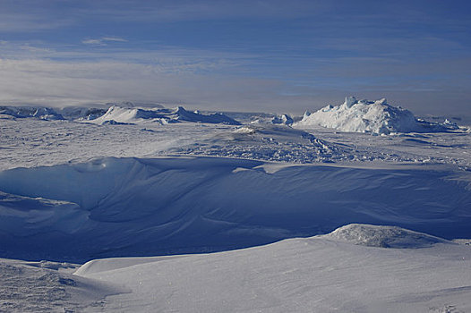 南极,威德尔海,雪丘岛,冰山,冰冻,迅速,冰