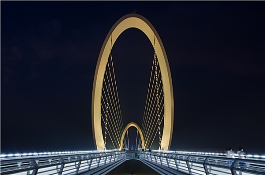 南京眼步行桥夜景