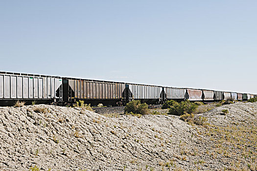 货车,铁道口,黑岩沙漠