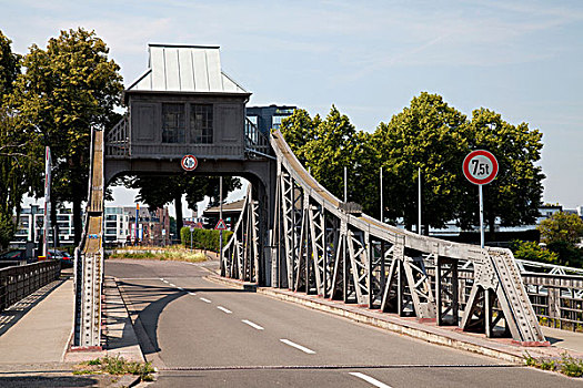 晃动,桥,北莱茵威斯特伐利亚,德国,欧洲