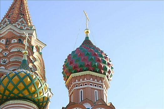 圆顶,东正教,罗勒,大教堂,莫斯科,俄罗斯