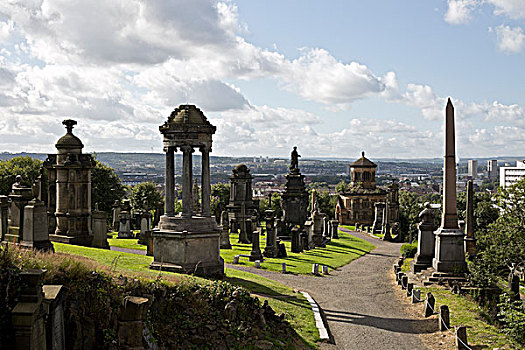 格拉斯哥,墓地,苏格兰,英国