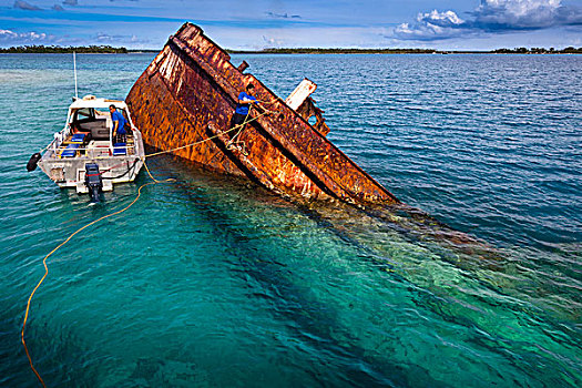 潜水,残骸,英国,汤加