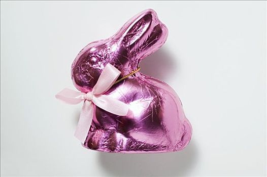 巧克力兔,粉色,箔