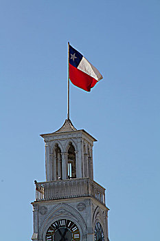 旗帜,市政厅,塔,城镇,亨伯斯通